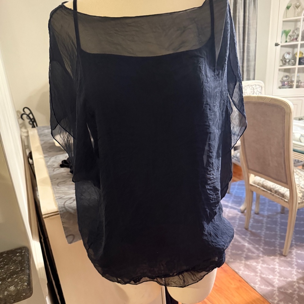 Made in Italy silk top M 2 piece set